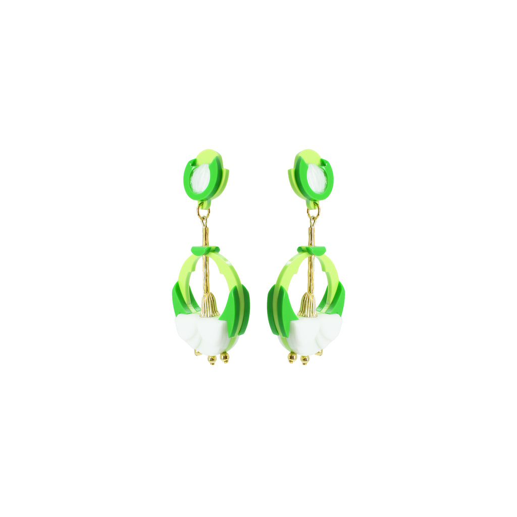 CARNATION DANGLE EARRING