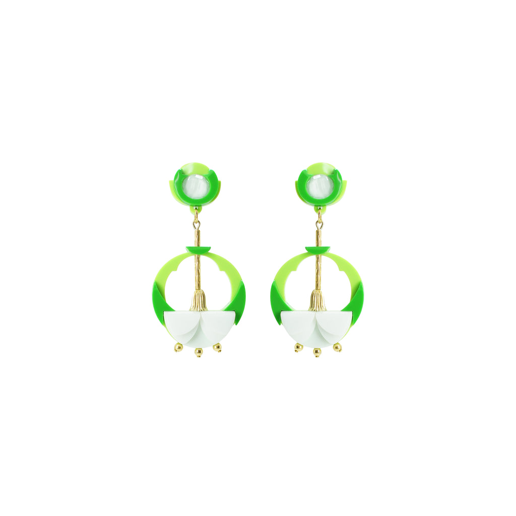 CARNATION DANGLE EARRING