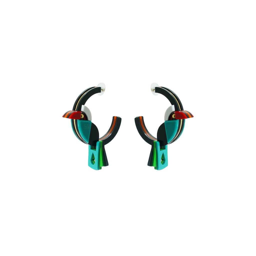TOUCAN HOOP EARRING