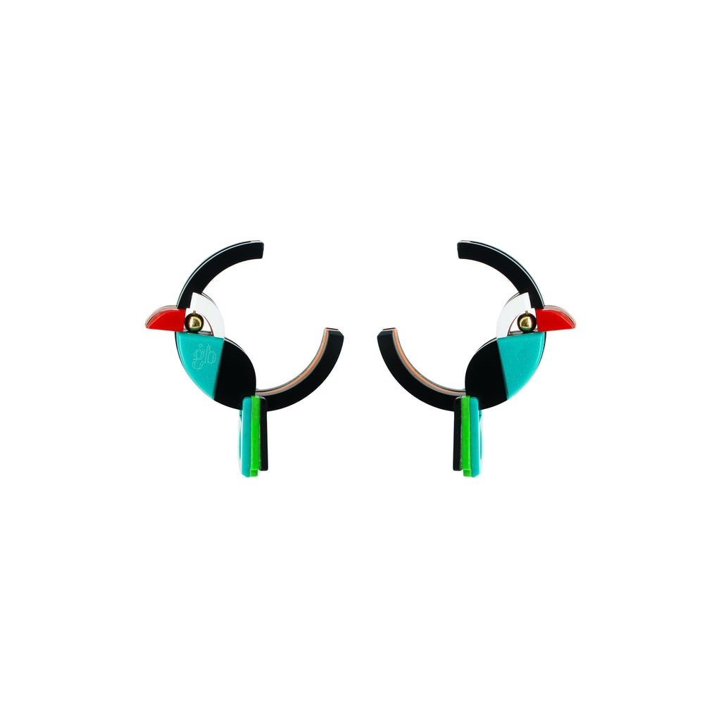 TOUCAN HOOP EARRING