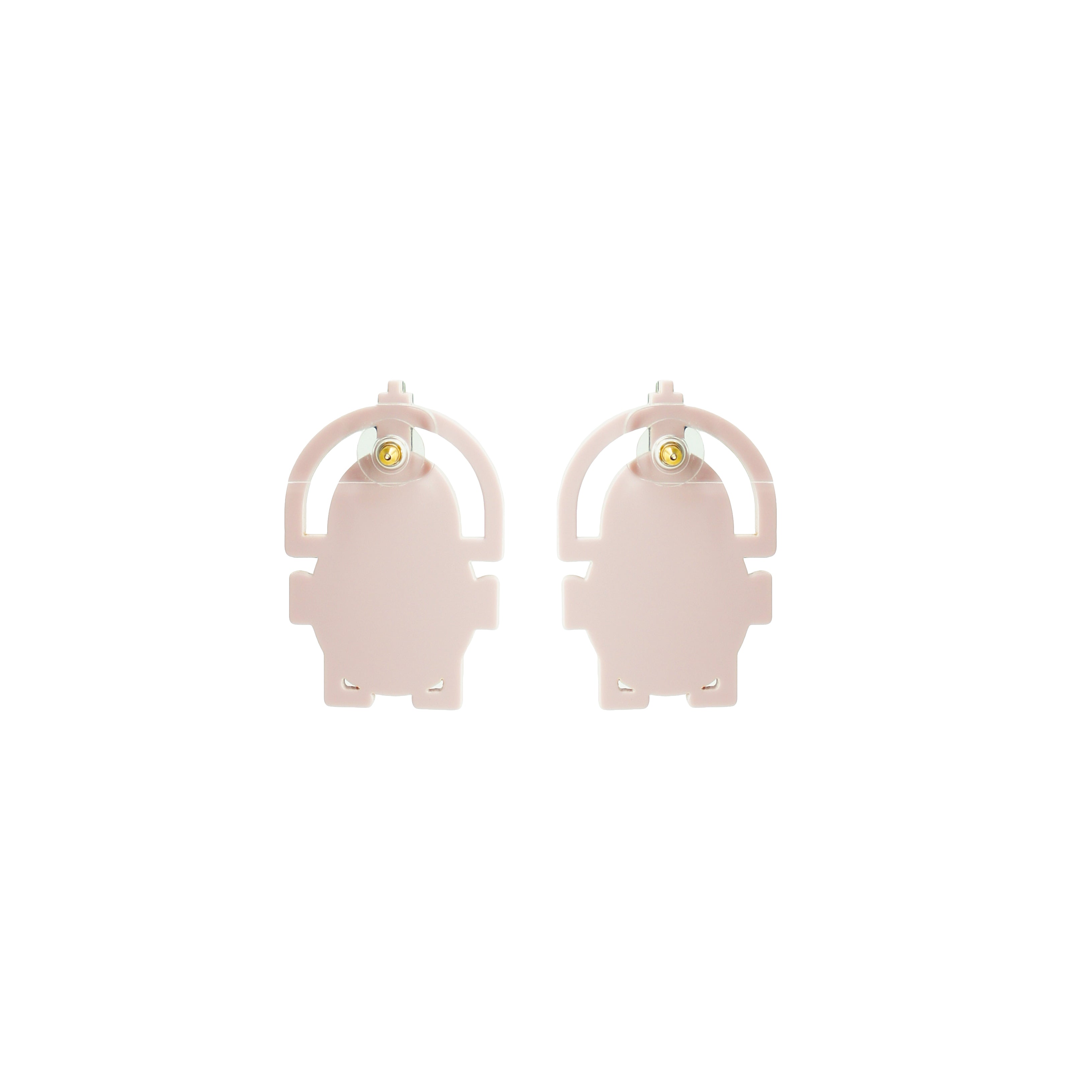 EMBROIDERED SCARAB EARRING