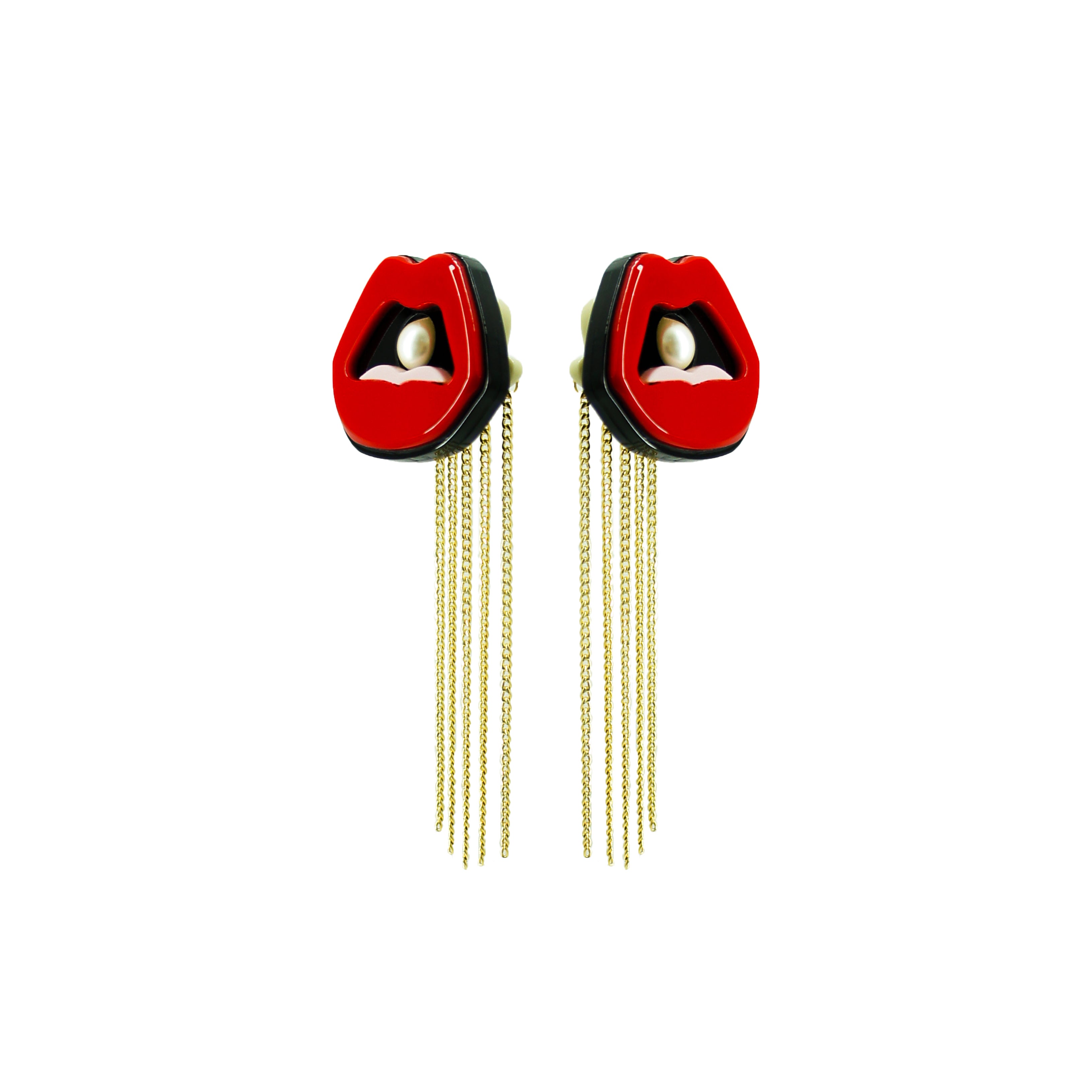 PEARL MOUTH EARRING