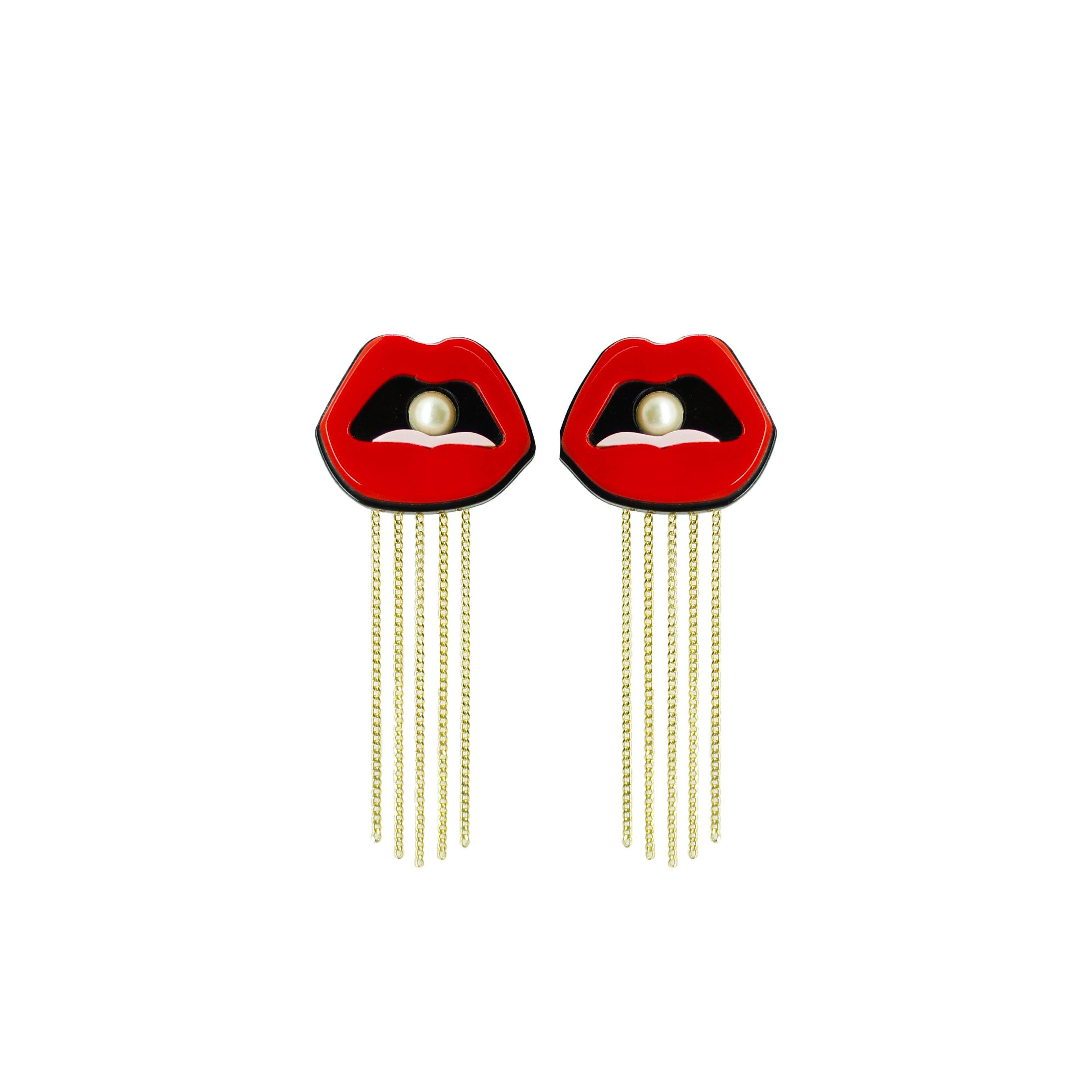 PEARL MOUTH EARRING