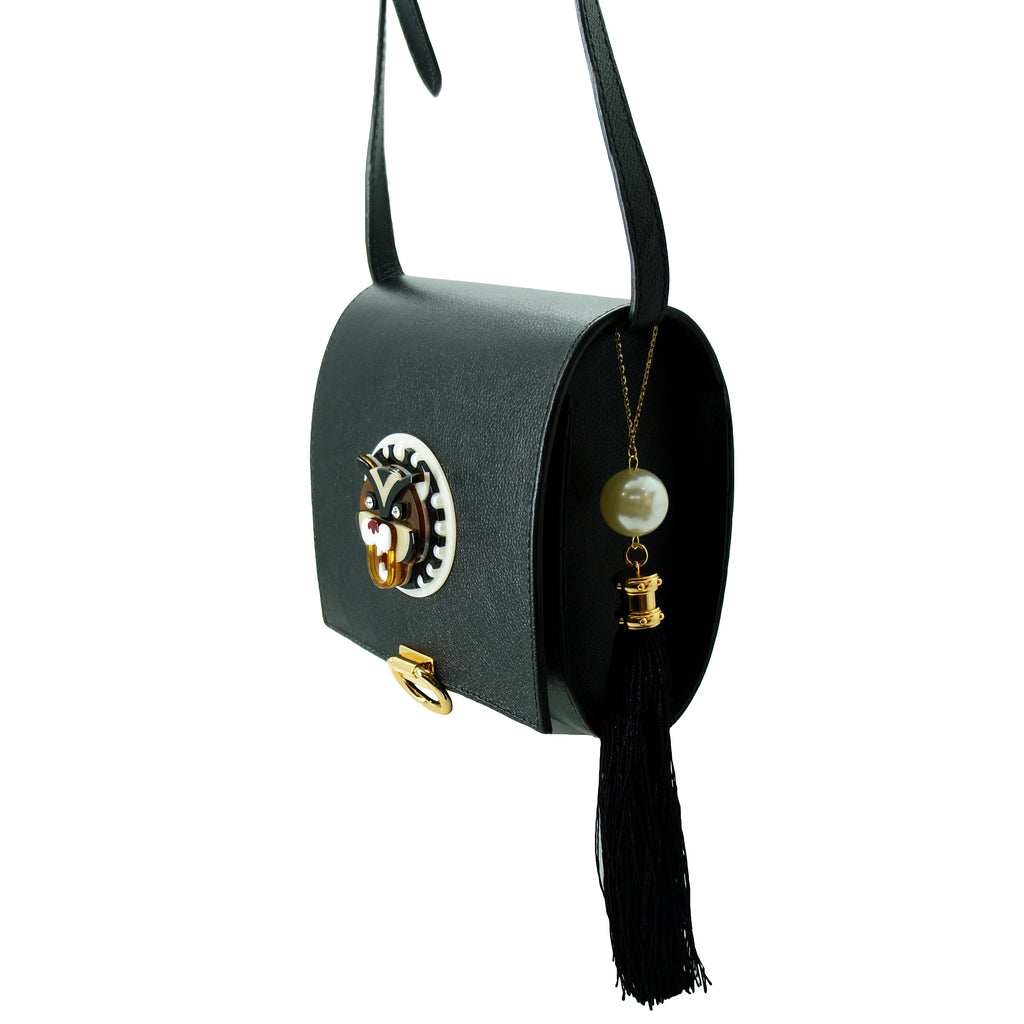TIGER LEATHER HANDBAG