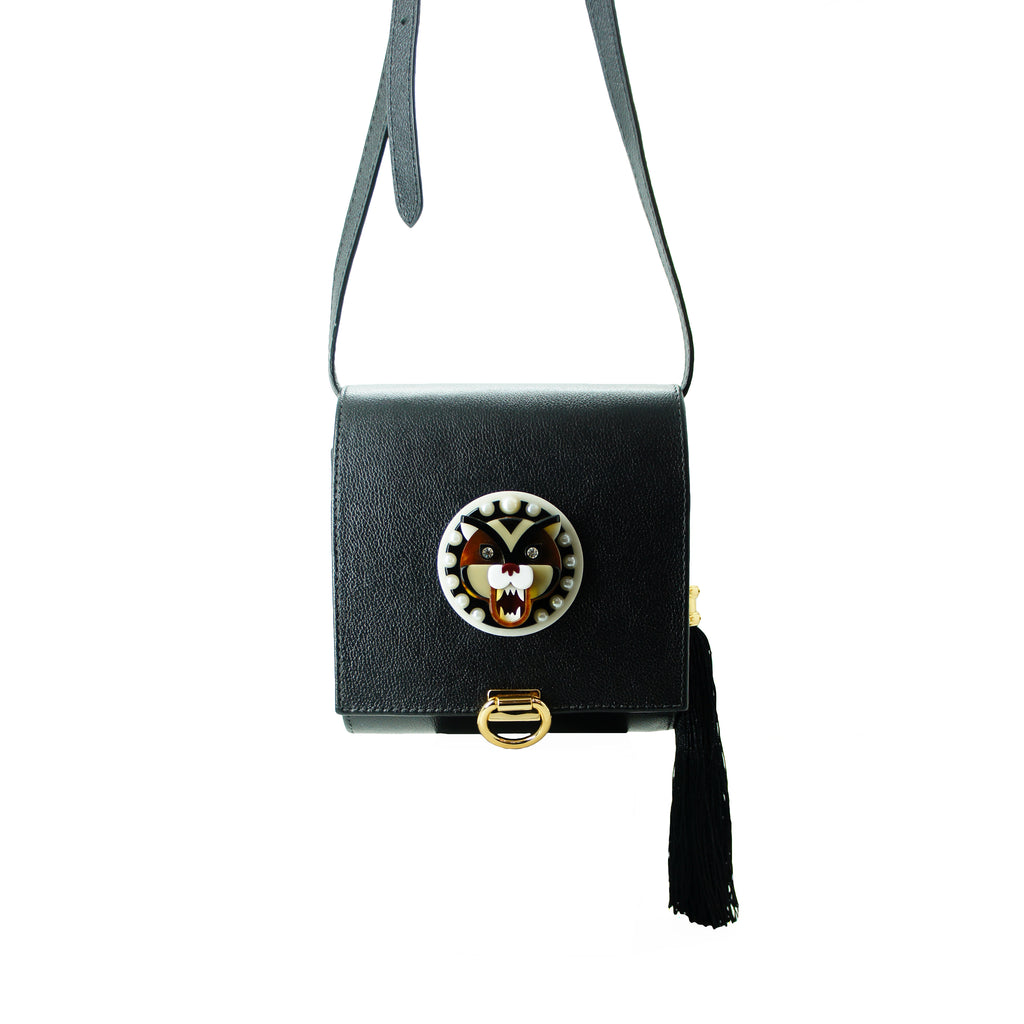 TIGER LEATHER HANDBAG