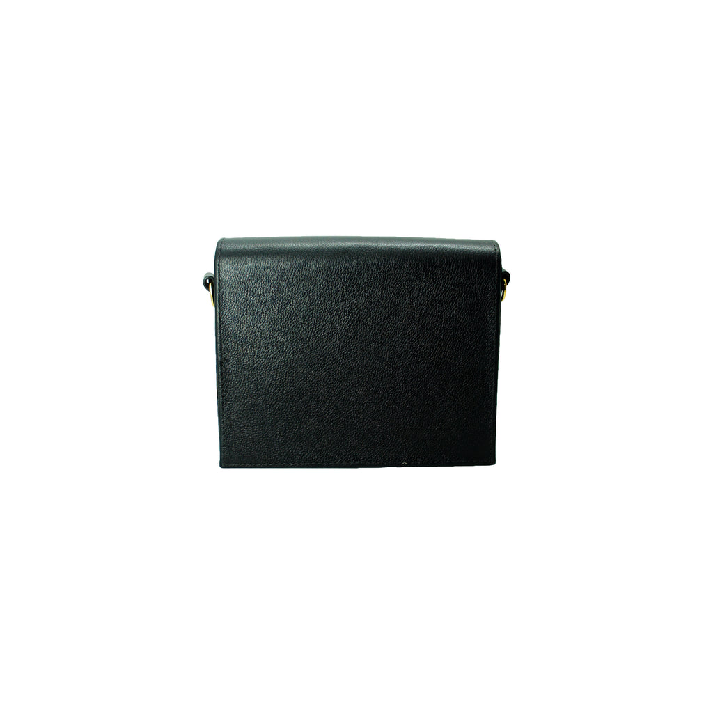 SCARAB EMBROIDERED LEATHER BAG