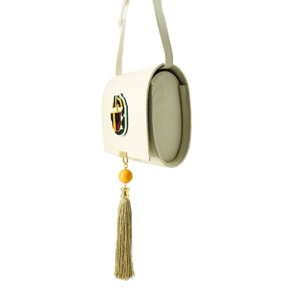 SCARAB DECO LEATHER BAG