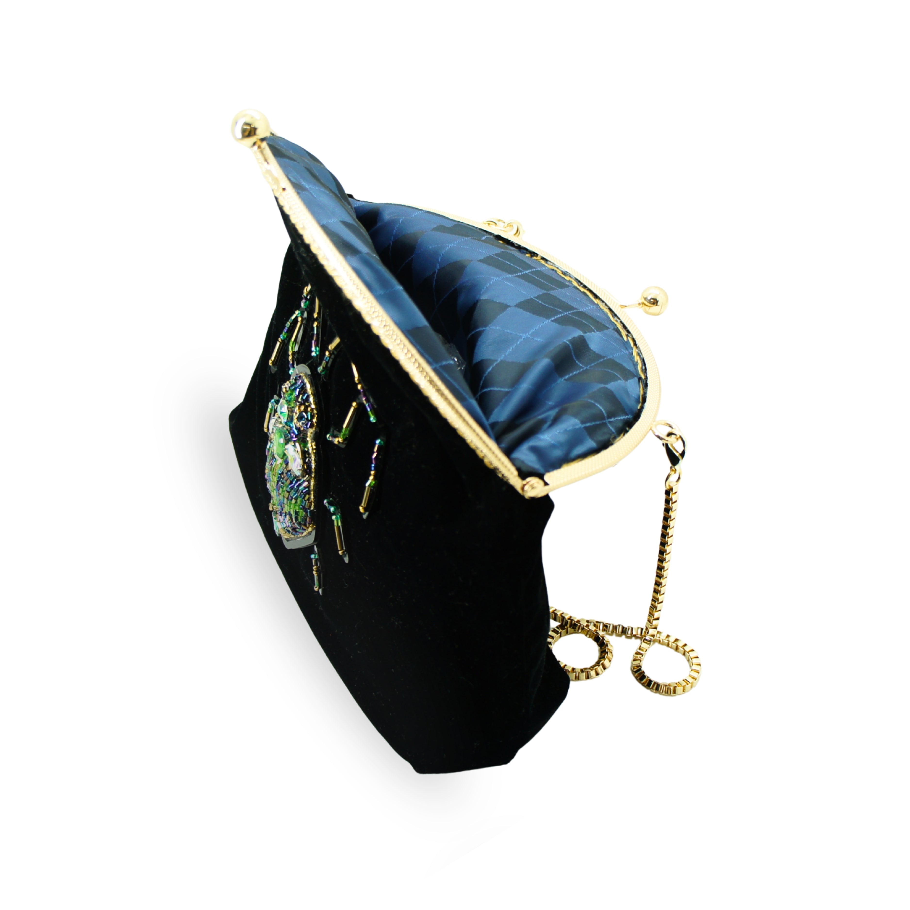 BLACK VELVET BEETLE BAG