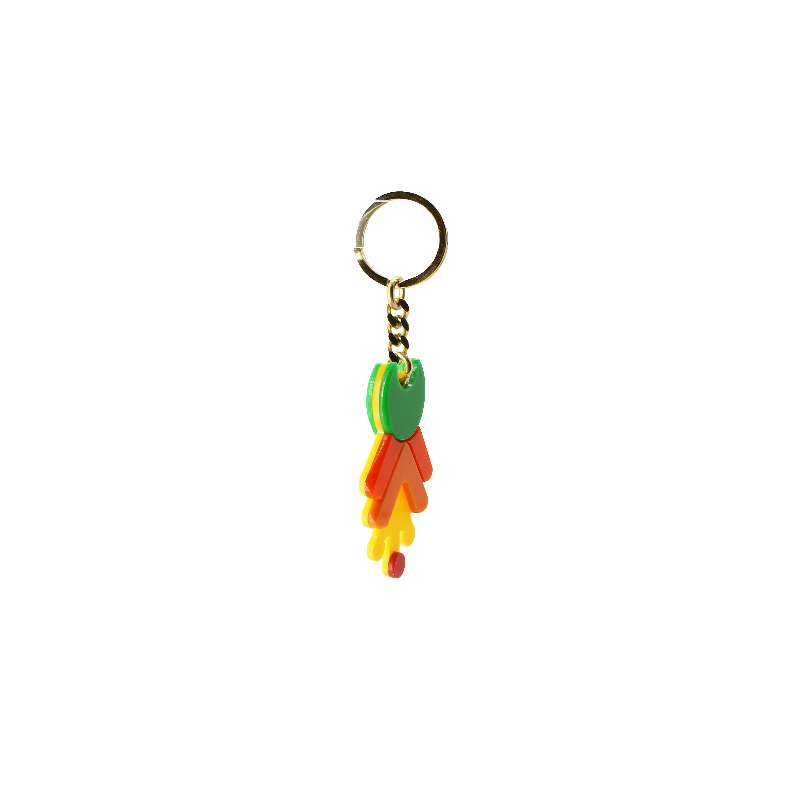 YELLOW BROMELIAD KEYCHAIN