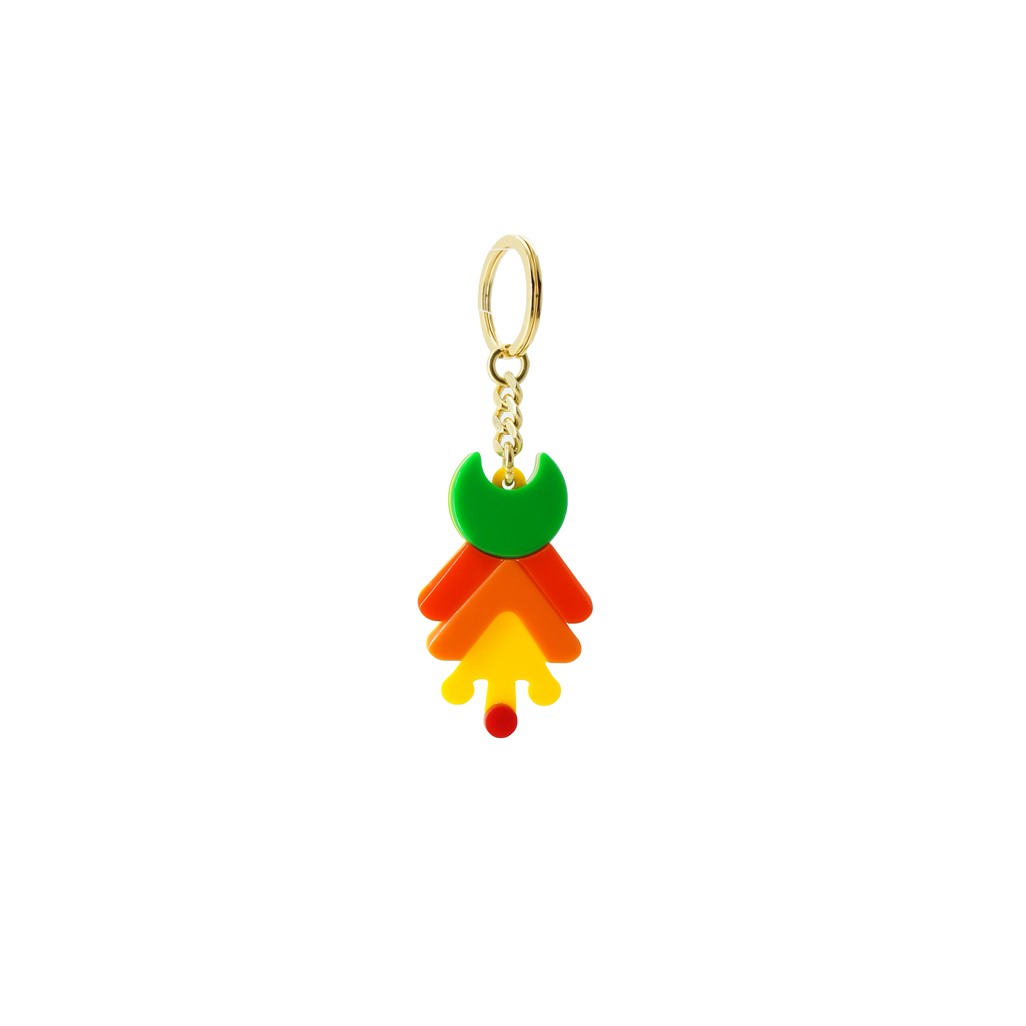 YELLOW BROMELIAD KEYCHAIN