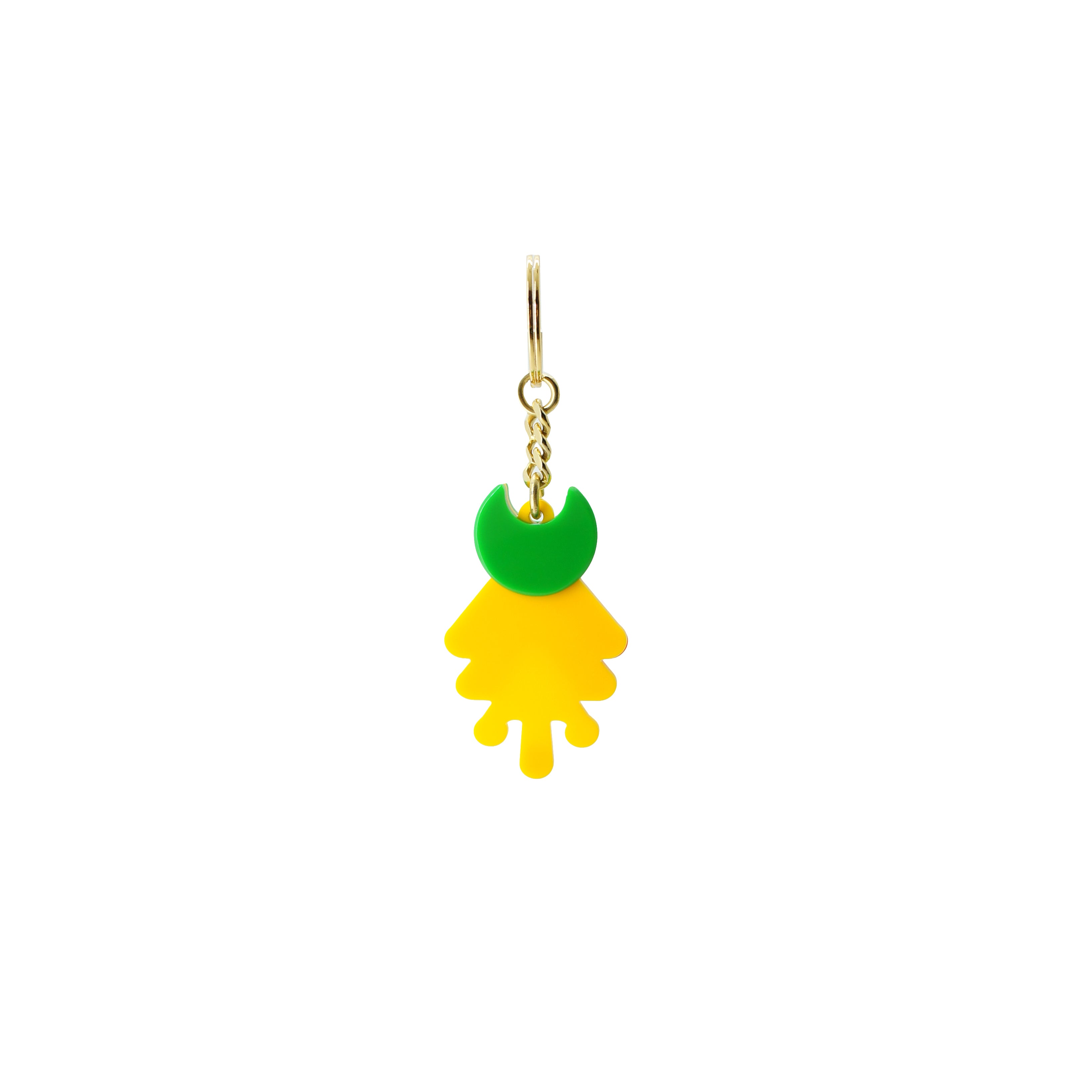 YELLOW BROMELIAD KEYCHAIN