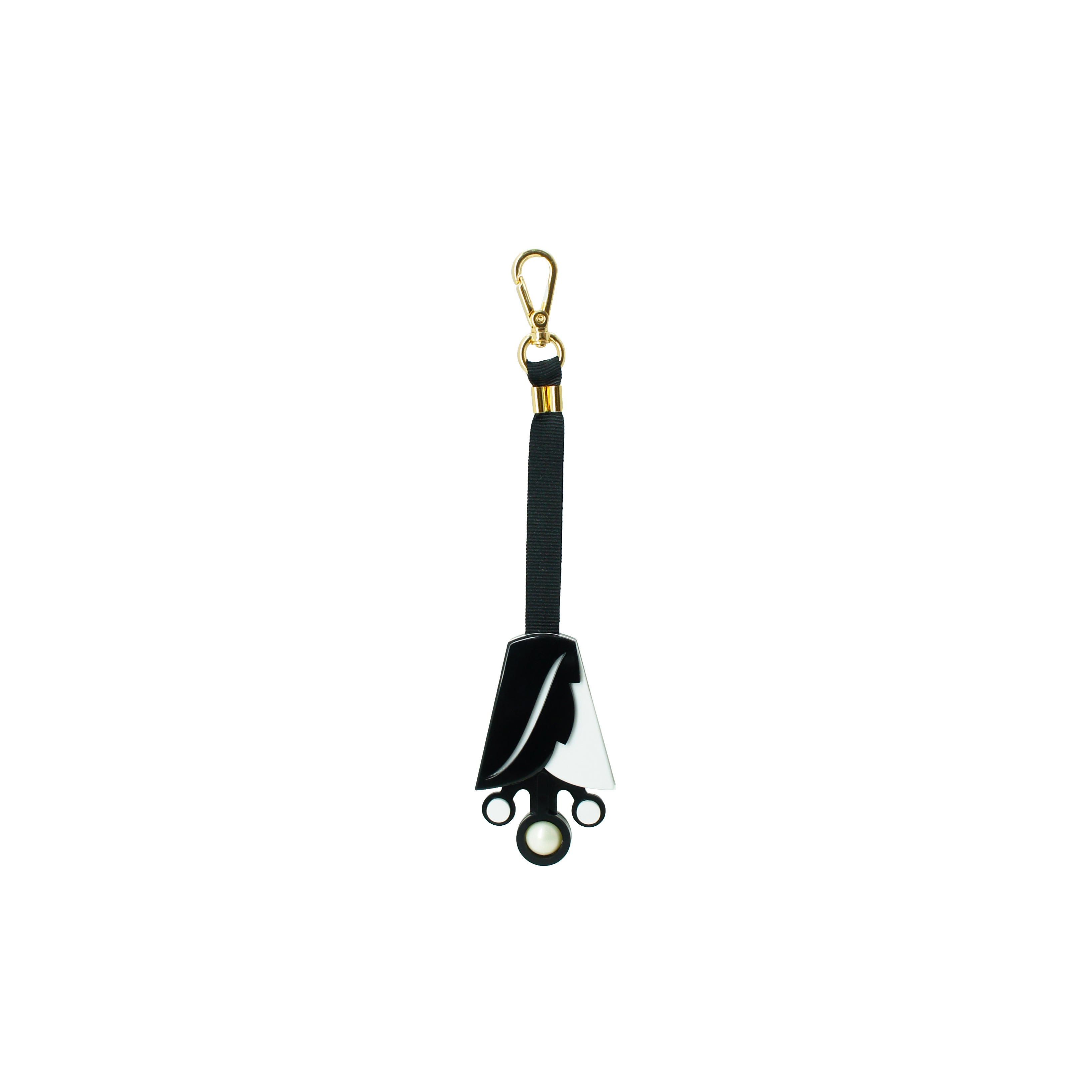 KEYCHAIN FLOWER AND PEARLS