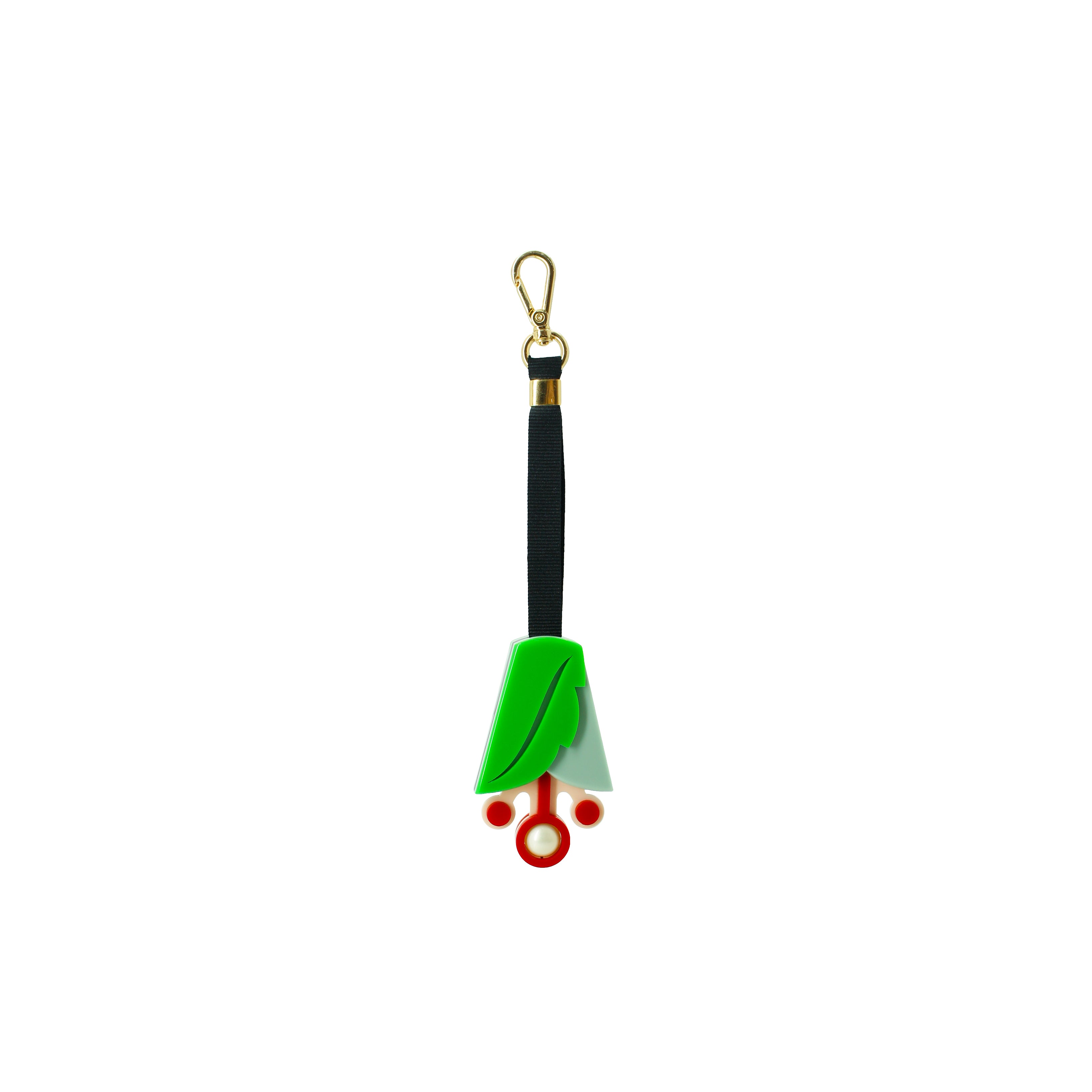 KEYCHAIN FLOWER AND PEARLS