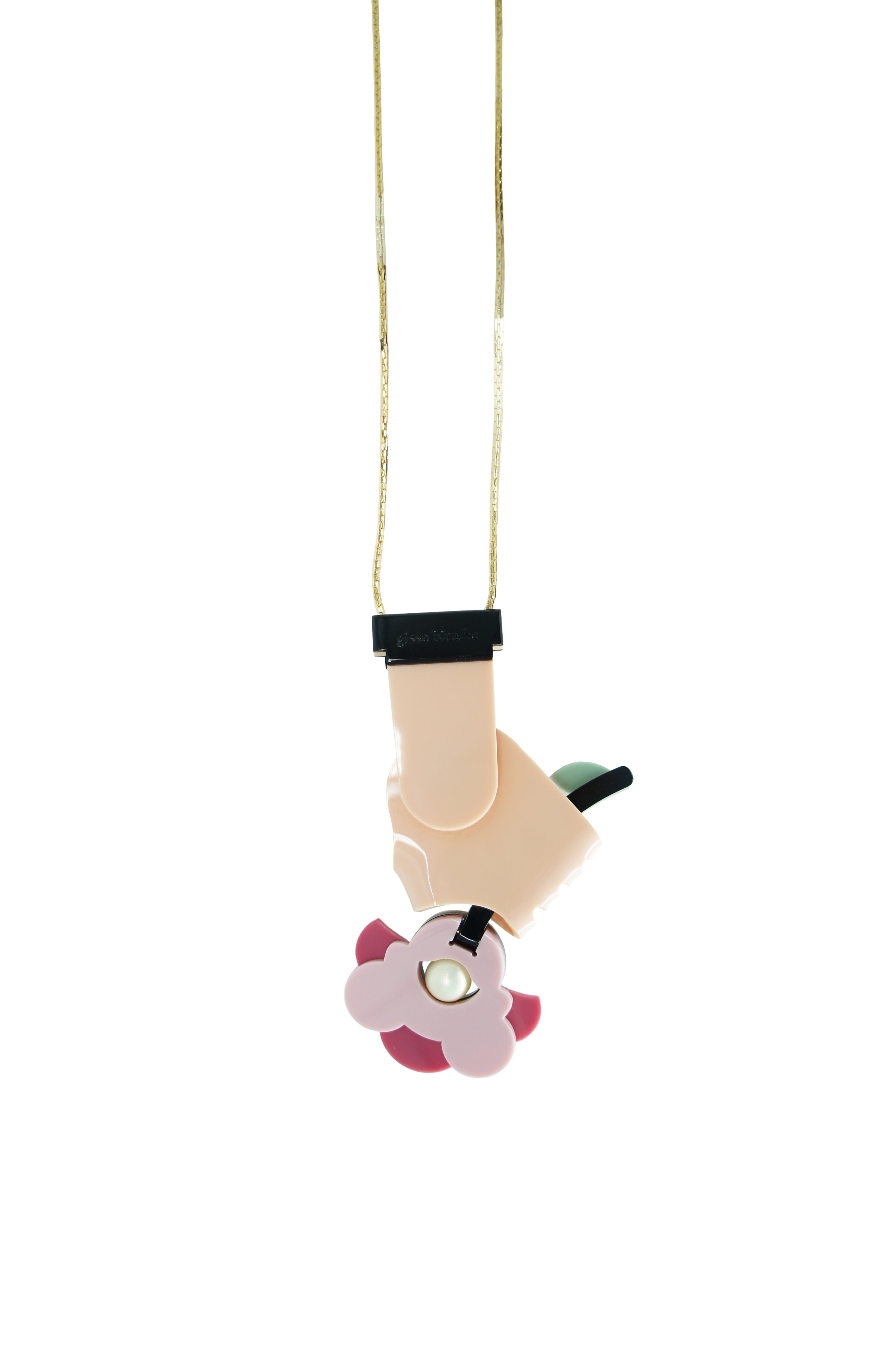 LONG NECKLACE HAND AND FLOWER