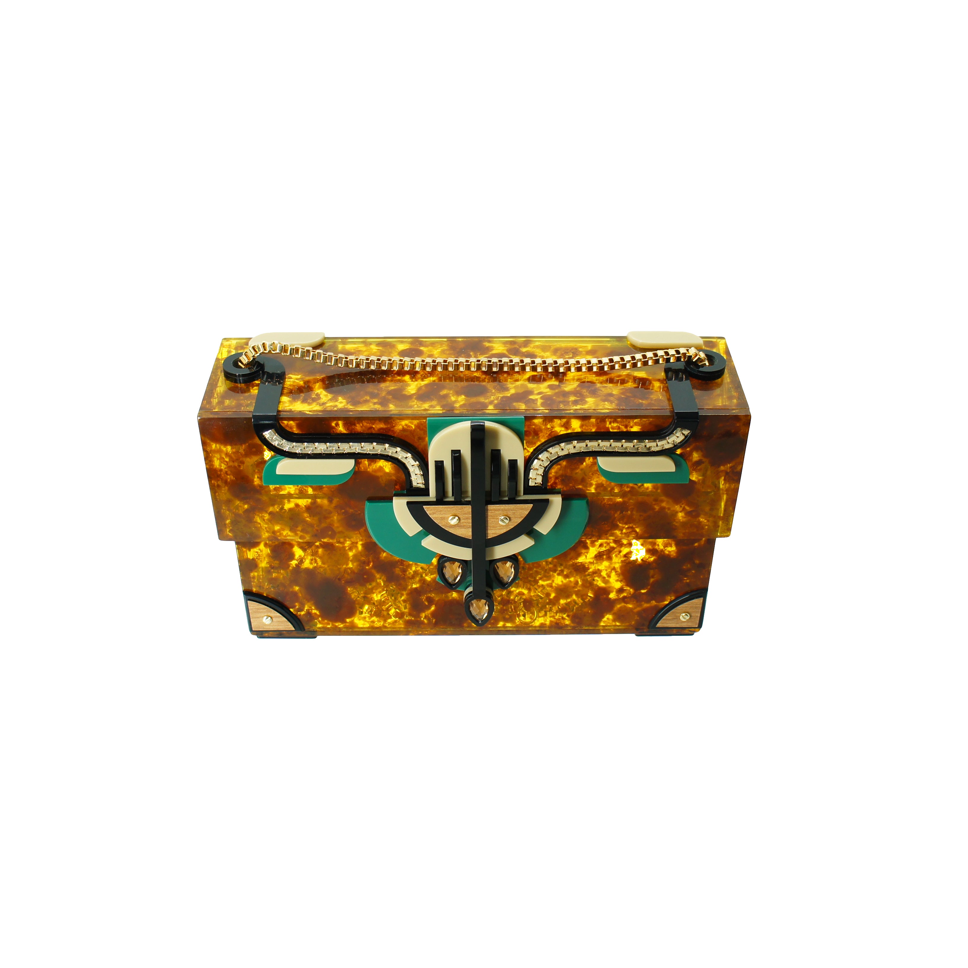 CLUTCH DEMY / CARAMELO GRANITO