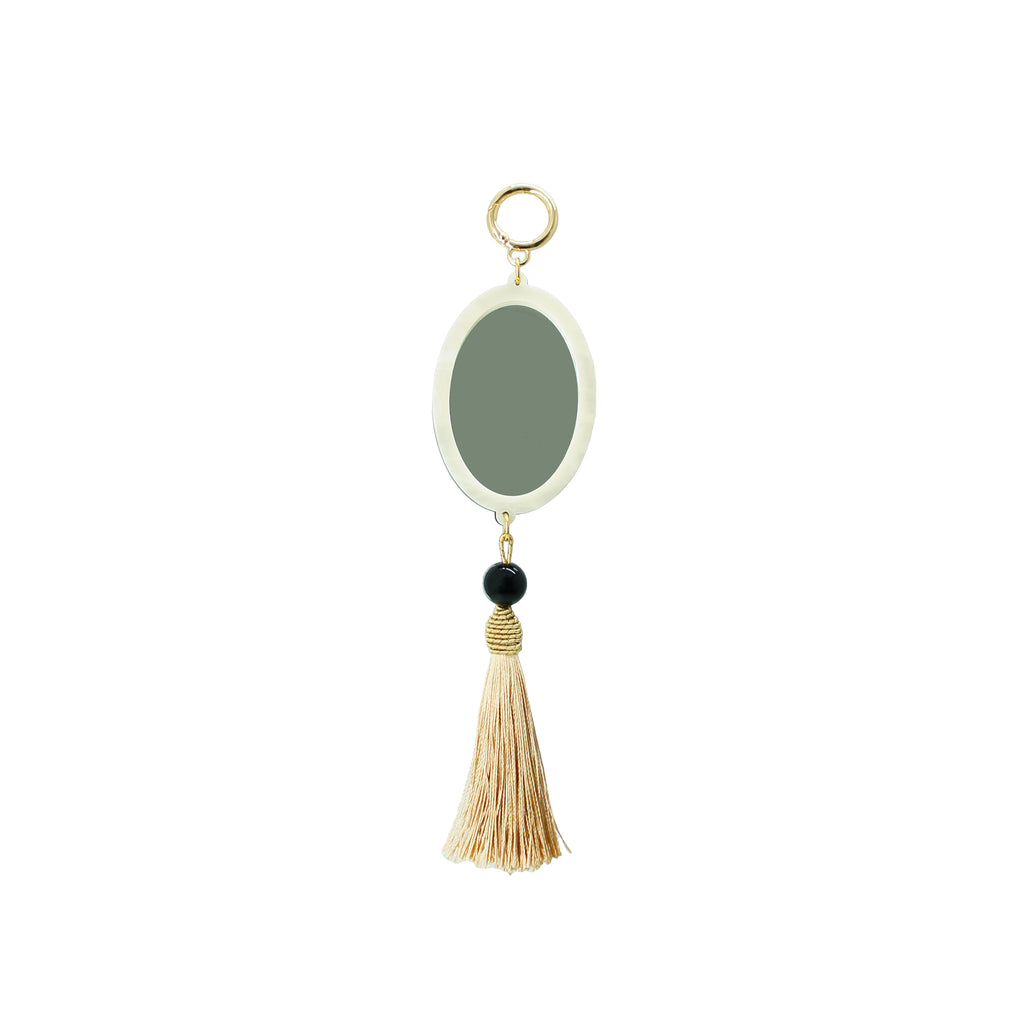 HIBISCUS STRAW MIRROR
