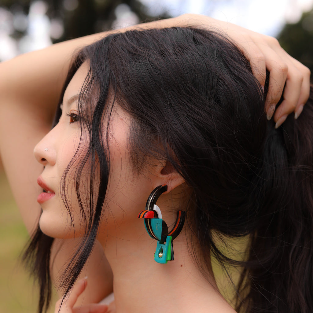 TOUCAN HOOP EARRING