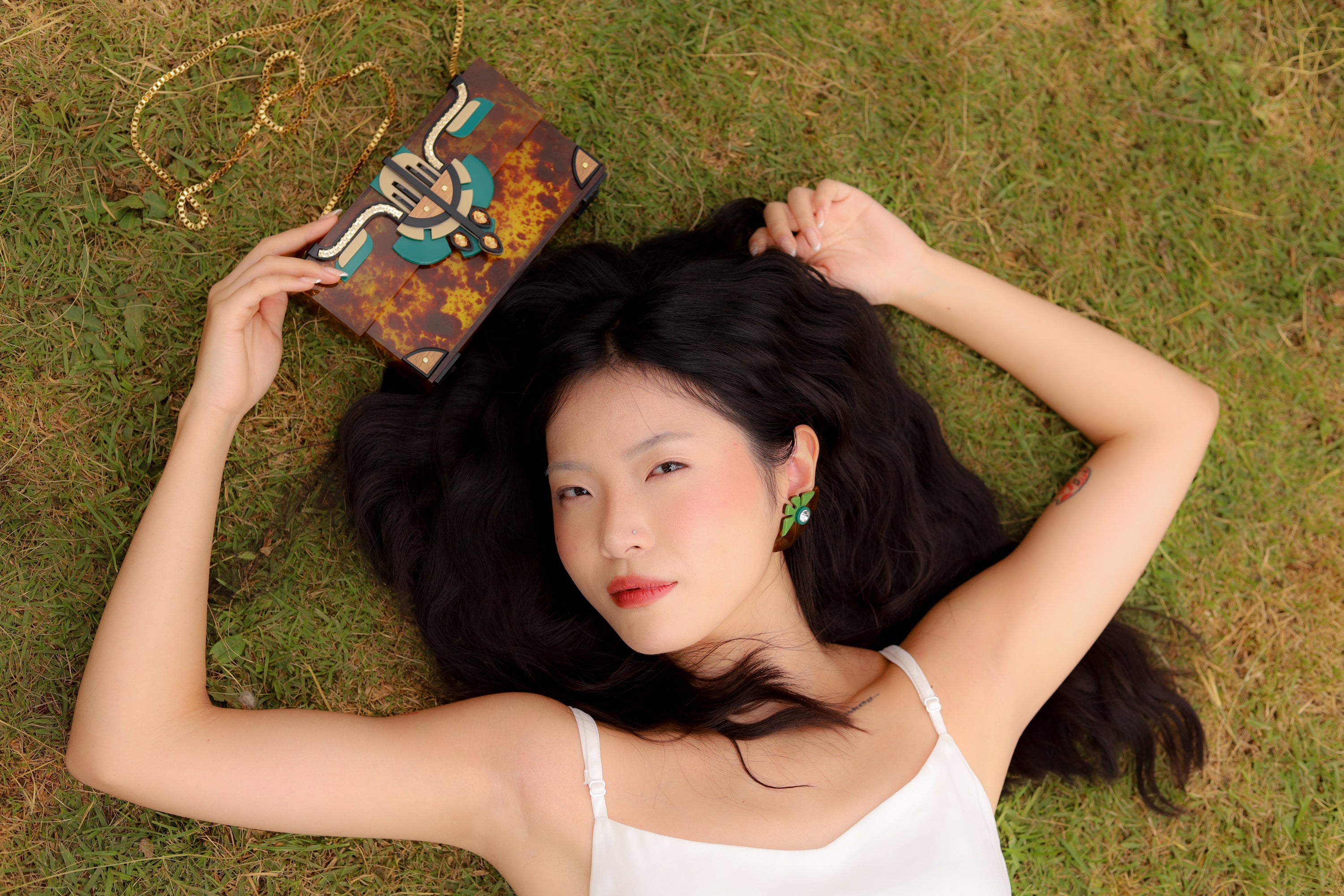 CLUTCH DEMY / CARAMELO GRANITO