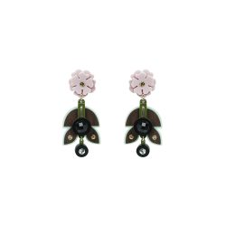 Handmade Earring Acrylic Airy / Green