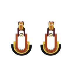 Handmade Earring Acrylic Craft Verner / Black