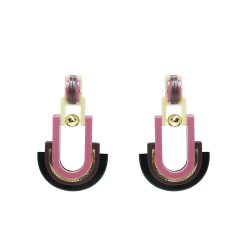 Handmade Earring Acrylic Craft Verner / Antique Rose