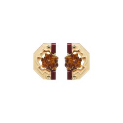 Handmade Acrylic Earring Short Relief