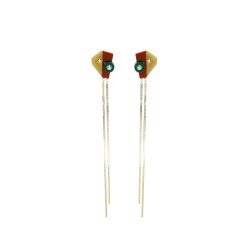 EARRING LONG INTI / KAHKI