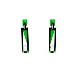 Earring Long Deco Rectangular Cut Stone