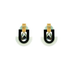Earring Deco S Stone Mirror Drop