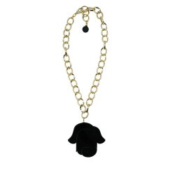 Handmade Acrylic Necklace Chain Rose