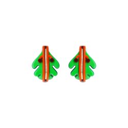 EARRING BROMELIA LEAF