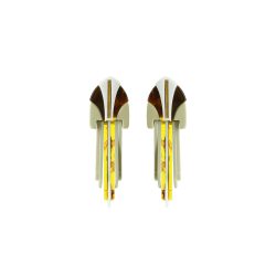 Earring Palm Deco Caramel Granite